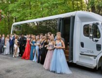 Prom in a LeLimo bus